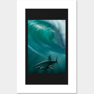 White Shark Posters and Art